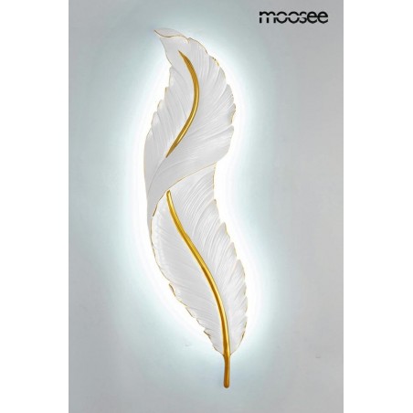 MSE010100387 MOOSEE lampa ścienna IKAR 80  biała / złota