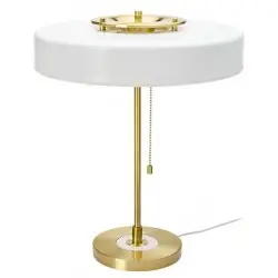 MT21409-3-350 Lampa biurkowa ARTE biało-złota - aluminium, szkło