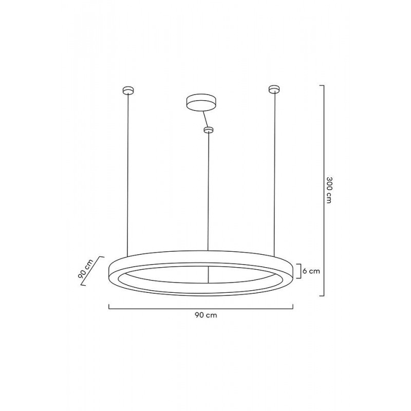 MSE010100190 MOOSEE lampa wisząca RING LUXURY 90  złota