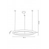 MSE010100190 MOOSEE lampa wisząca RING LUXURY 90  złota