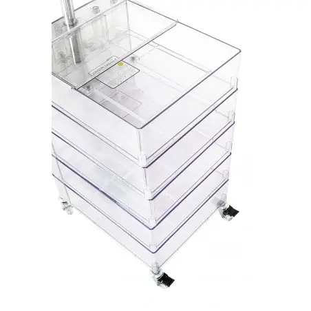 KH010100223 Szafka VISION transparentna - poliwęglan, kółeczka