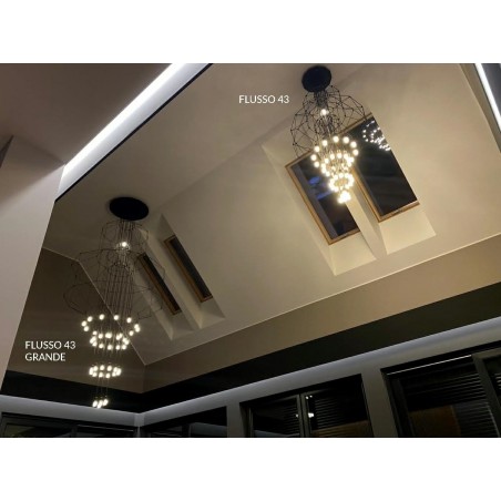 JD0032-43P Lampa wisząca FLUSSO 43 czarna