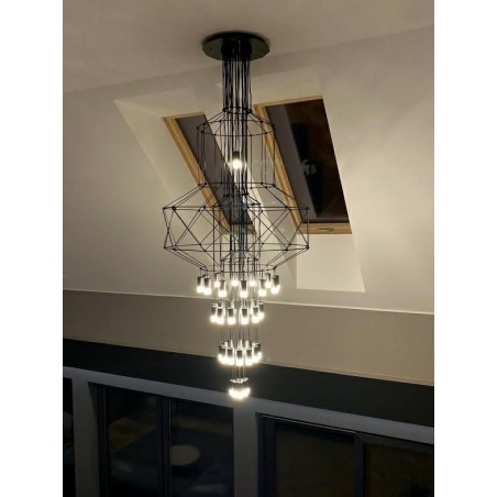 JD0032-43P Lampa wisząca FLUSSO 43 czarna