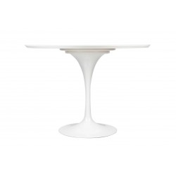 GT-09R.100 Stół TULIP PREMIUM 100 biały  - MDF, metal