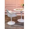 GT-09R.100 Stół TULIP PREMIUM 100 biały  - MDF, metal