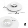 023464-660 UMBRA zatyczka do wanny Flex biała