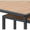 0000090954 ACTONA zestaw stolików SEAFORD dąb - MDF, metal