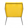 MSE011000308.V20 Fotel EMMA VELVET żółty welur - podstawa metal czarna