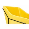 MSE011000308.V20 Fotel EMMA VELVET żółty welur - podstawa metal czarna