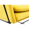 MSE011000308.V20 Fotel EMMA VELVET żółty welur - podstawa metal czarna