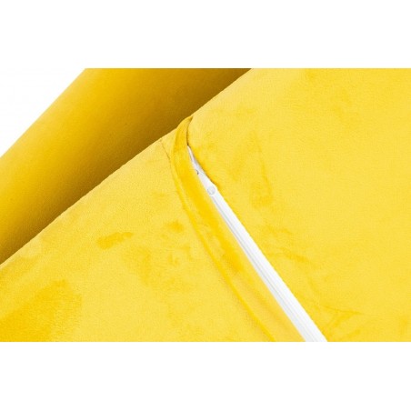 MSE011000308.V20 Fotel EMMA VELVET żółty welur - podstawa metal czarna