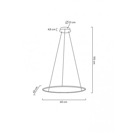 MSE1501100156 MOOSEE lampa wisząca RING SLIM 60 złota