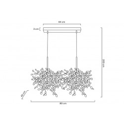 JD8653-2.CHROM Lampa wisząca MONETE chromowana - metal