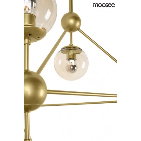 MSE010100182 MOOSEE lampa wisząca ASTRIFERO 10 złota / bursztynowa