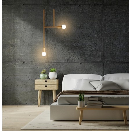 MSE010100395 MOOSEE lampa wisząca RIVA 2 złota