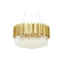 DW-D5688S.GOLD Lampa wisząca IMPERIAL GOLD 60 - stal, kryształ