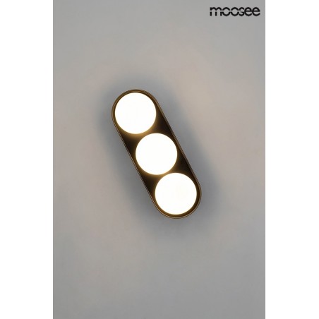 MSE010100272 MOOSEE lampa ścienna DROPS 3 czarna