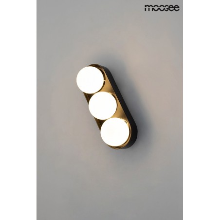 MSE010100272 MOOSEE lampa ścienna DROPS 3 czarna