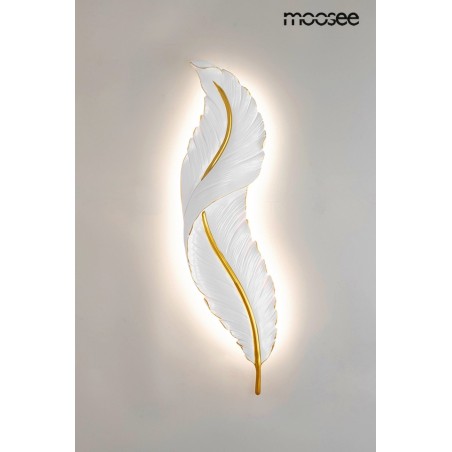 MSE010100386 MOOSEE lampa ścienna IKAR 60  biała / złota