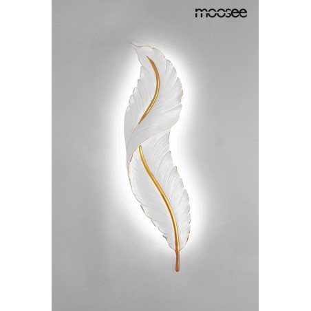 MSE010100386 MOOSEE lampa ścienna IKAR 60  biała / złota