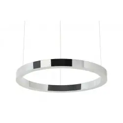JD8169-60.SILVER Lampa wisząca RING 60 srebrna - LED, stal polerowana