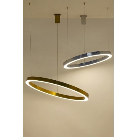 JD8169-100 Lampa wisząca RING 100 złota - LED, stal