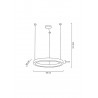 MSE010100150 MOOSEE lampa wisząca RING LUXURY 50  złota