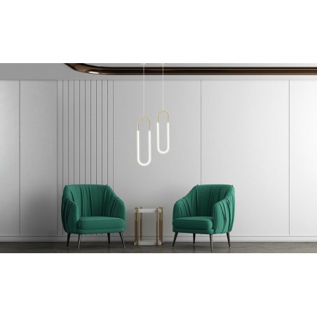 MSE010100253 MOOSEE lampa wisząca PUZO L złota
