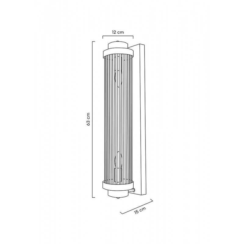 MSE010100265 MOOSEE lampa ścienna COLUMN 60 złota