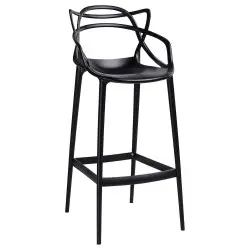 BS-936B.75.BLACK Krzesło barowe HILO PREMIUM 75 cm czarne