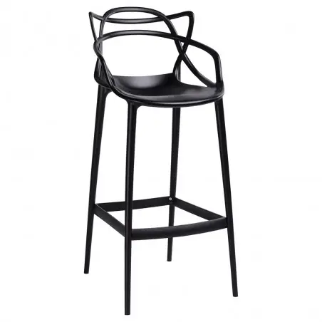 BS-936B.75.BLACK Krzesło barowe HILO PREMIUM 75 cm czarne