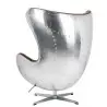 KH1501100205 Fotel EGG AVIATOR PU brązowy