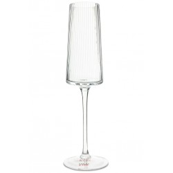 53268 KARE kieliszek do szampana RIFFLE 215 ml transparentny