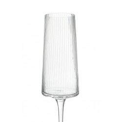 53268 KARE kieliszek do szampana RIFFLE 215 ml transparentny
