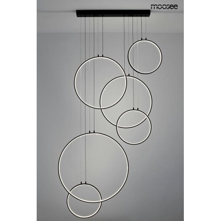 MSE010100371 MOOSEE lampa wisząca CIRCULO SIX czarna