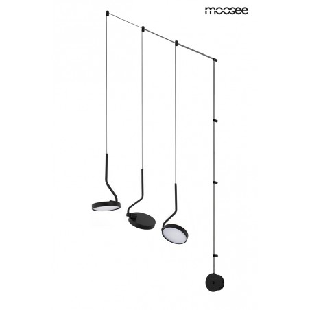 MSE010100385 MOOSEE lampa ścienna FLAT 3 czarna