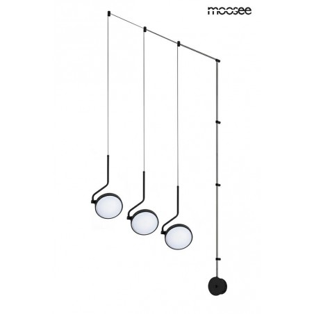MSE010100385 MOOSEE lampa ścienna FLAT 3 czarna
