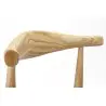 WD-593.NATURAL Krzesło ELBOW naturalne - drewno jesion, ekoskóra czarna