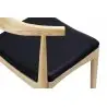 WD-593.NATURAL Krzesło ELBOW naturalne - drewno jesion, ekoskóra czarna