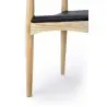WD-593.NATURAL Krzesło ELBOW naturalne - drewno jesion, ekoskóra czarna