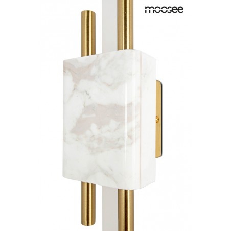 MSE010100282 MOOSEE lampa ścienna EVANS biała / złota