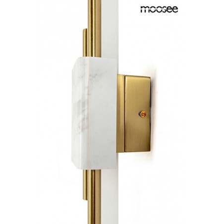 MSE010100282 MOOSEE lampa ścienna EVANS biała / złota