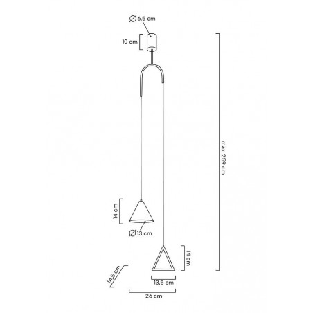 MSE010100331 MOOSEE lampa wisząca ACUSTICA złota