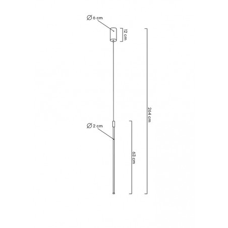 MSE1501100138 MOOSEE lampa wisząca OMBRE 60 złota 