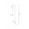 MSE1501100474 Lampa ścienna FLUSSO WALL czarna