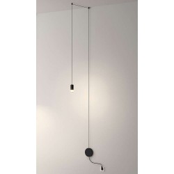 MSE1501100474 Lampa ścienna FLUSSO WALL czarna