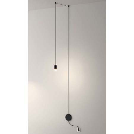MSE1501100474 Lampa ścienna FLUSSO WALL czarna
