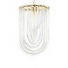 JD9607-S.GOLD Lampa wisząca MURANO S złota - szkło, metal