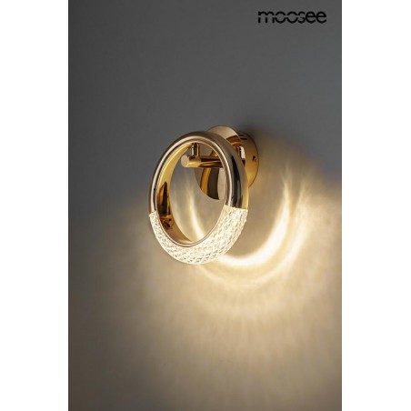 MSE010100320 MOOSEE lampa ścienna HELIOS złota