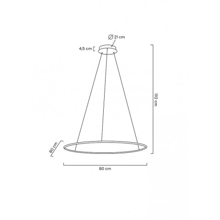 MSE1501100157 MOOSEE lampa wisząca RING SLIM 80 złota